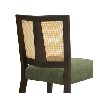 Mid Century Rattan Dining Chair Without Arms Set