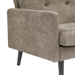 Easy Convert Futon Sofa With Tufted Back And Seat