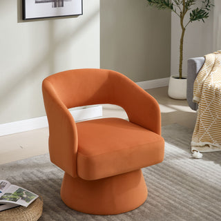 Swivel Barrel Chair With 360 Degree Rotation