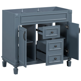 Bathroom Vanity Cabinet With 2 Soft Closing Doors And 2 Drawers