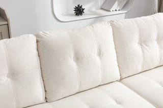 Reversible Sectional Storage Sleeper Sofa Bed, L-Shape 2 Seat Sectional Chaise With Storage, Skin-Feeling Fabric