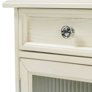 Multi Functional 2 In 1 Vanity Desk With Flip Top Mirror Material - White Oak