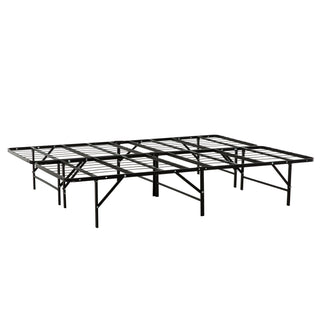 California King Size Bed Base, Mattress Foundation Bed Frame, Bedroom Furniture - Black