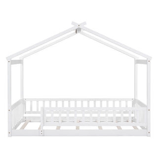 Bed House Bed Frame With Fence