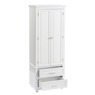 Tall Storage Cabinet With 2 Drawers For Bathroom