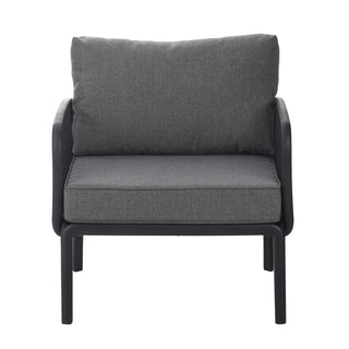 Outdoor Patio Club Chair, Waterproof Thick Cushion Deep Seating