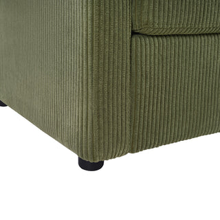 Sleeper Sofa With Foldable Mattress, USB Ports, Side Table & Storage Pocket