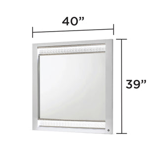 Glam - Mirror & LED Lighting (Includes Mirror Only) - White