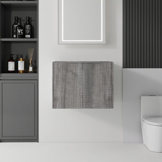 Floating Bathroom Vanity Cabinet With Soft Close Double Doors, Spacious Interior Storage, Wall Mounted, Cabinet Only