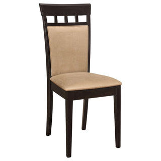 Gianna - 5 Piece Dining Set With Oval Table And Side Chairs - Cappuccino