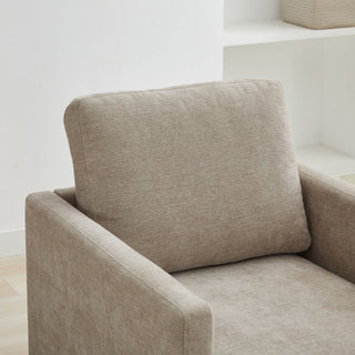 Square Upholstered Swivel Accent Chair