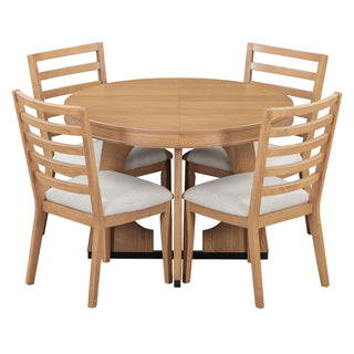 Round Dining Table Set For 4 With Chairs