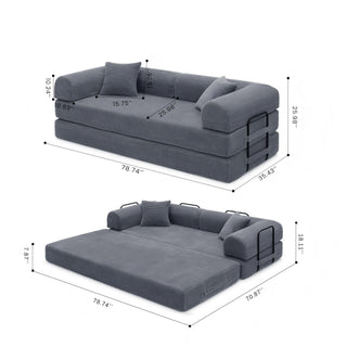 Convertible Foldable Floor Sofa Bed For Living Room