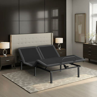 Quick Assembly Adjustable Bed Frame With Voice Activated Controls