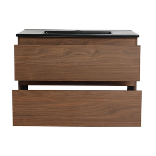 Wall Mounted Bathroom Vanity With Sink, 2 Soft Close Drawers