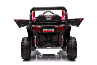 12V7A*1 30W*4 Four-Wheel Drive Seat One Button Start, Forward And Backward, High And Low Speed, Music, Front Light, Power Display, Two Doors Can Open, 2.4G R / C, Seat Belt Four Wheel Absorber