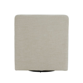 Tolland - Swivel Accent Chair With Antique Brass Nailhead Trim - Beige