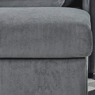 Comfy Oversized Chaise Lounge Chair With Ottoman And Storage