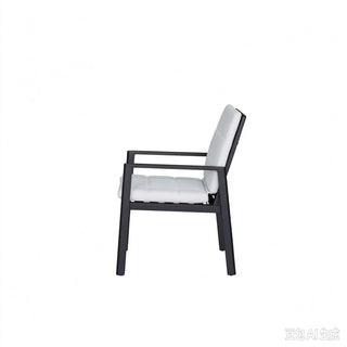 Verona - Dining Outdoor 7 Pieces Set - Dark Espresso / Gray / Off White