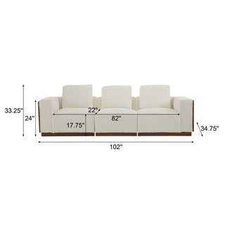 Chita - Modular Sectional Sofa, 3 Seater - Beige