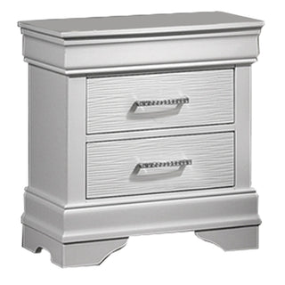 3 Piece Bedroom Set With LED Lighting, 2 Nightstands