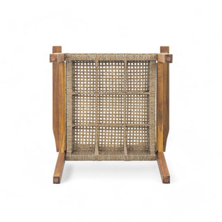 Amaris Outdoor Patio 7Pcs Acacia Wood Dining Set With Faux Wicker Chairs In Teak
