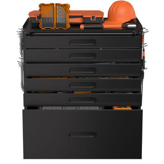 Rolling Tool Cabinet Heavy Duty Garage Storage With Lockable Doors & Drawers