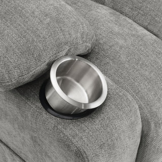 Beca - Upholstered Power Lift Recliner With Cupholders And USB Charging