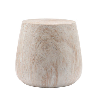 Drum Accent Coffee Table - Beige / Yellow