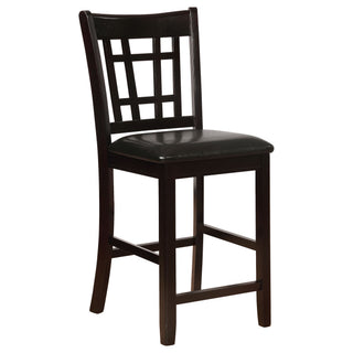 Lattice Back Counter Height Stools (Set of 2)