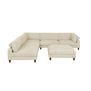 Modern Modular Sectional With Adjustable Back Support