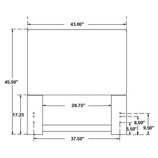 Simone - Twin Panel Headboard - Sand