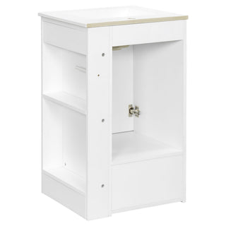 Modern Freestanding Bathroom Vanity With Sink, Soft-Close Drawer, Towel Bar