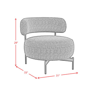 Antonia - Swivel Chair - Heron Black