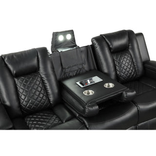 Benz - LED & Power Recliner With Adjustable Headrests And Ambient LED Lighting