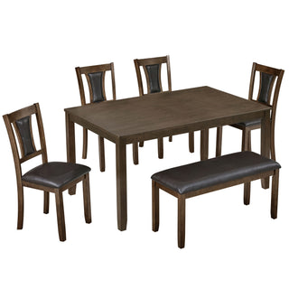 Modern Dining Table Set With Upholstered Chairs