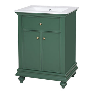 Modern Bathroom Vanity With Tip-Out Drawer And Soft-Close Hinges