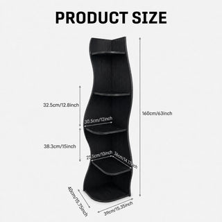5 Tier S - Shaped Corner Shelf For Living Room