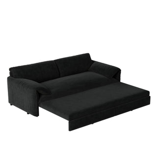 Queen Pull Out Sofa Bed With Side Storage