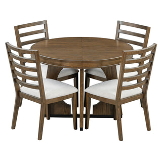 Round Dining Table Set For 4 With Chairs