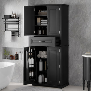 Bathroom Storage Cabinet With Multifunctional Storage Space, Drawer With Slide Rails, Adjustable Shelf