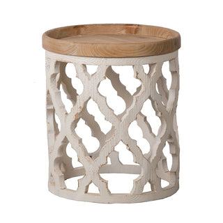 Stylish Rustic Round Wooden Table