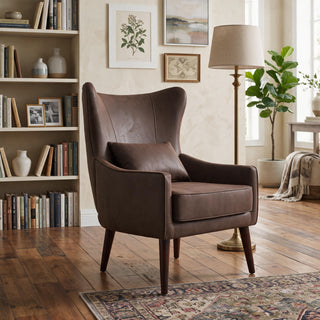Leisure Chair With Curved Backrest