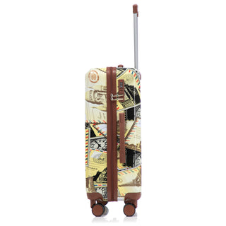 3 Piece Spinner Luggage Set 20" / 24" / 28" With Combination Lock And Silent Wheels - Black / Vintage