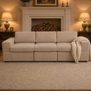 Oversized Modular Sectional Sofa 3 Piece Set, Flexible Layout For Living Room