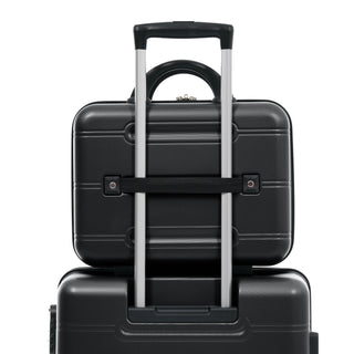 6 Piece Lightweight Hardshell Luggage Set With Double Spinner Wheels, Password Lock