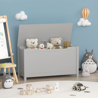 Toy Box Storage With Safety Hinged Lid