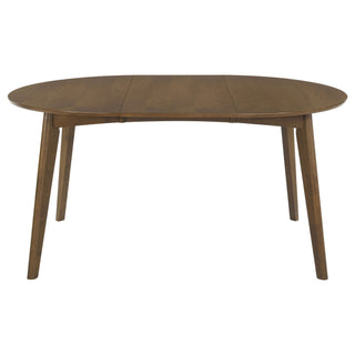 Thomson - Oval Dining Table With Removable Leaf - Walnut