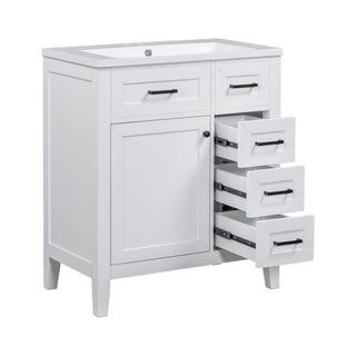 Modern Bathroom Vanity With Sink Combo, 3 Drawers