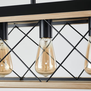 Chandelier Pendant Light For Dining Room Kitchen, 5 Light Fixture With Adjustable Height